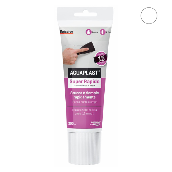 Aguaplast Super Rapido Stucco in Pasta Bianco Ultrarapido ML 200 - AGUAPLAST